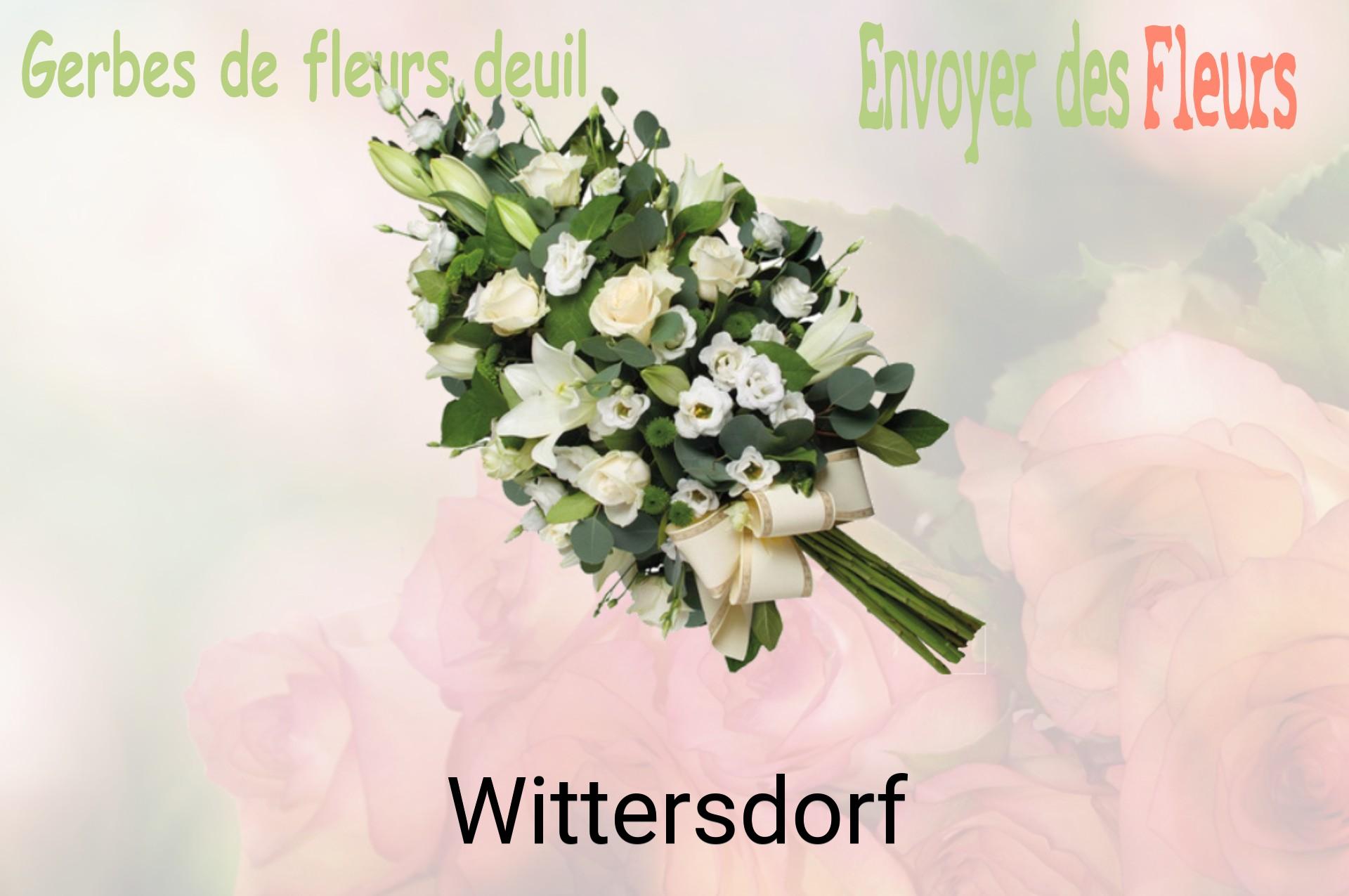 Gerbe de fleurs de deuil livrée à Wittersdorf